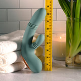 Evolved - Rub Me Tender Rechargeable Rabbit Vibrator (Green)
