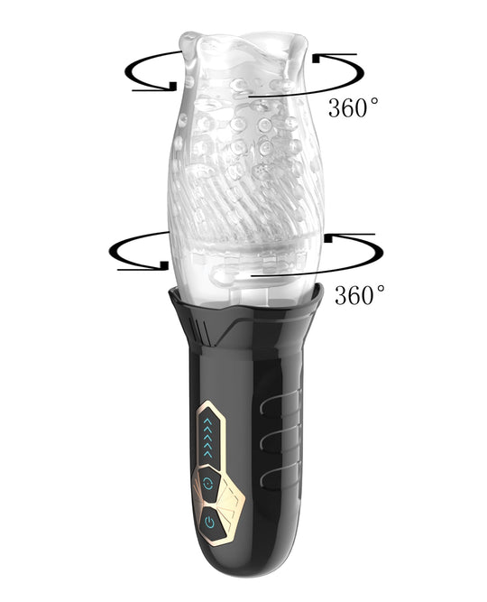 Secwell - Cyclone Spinning Oral Masturbator (Black)