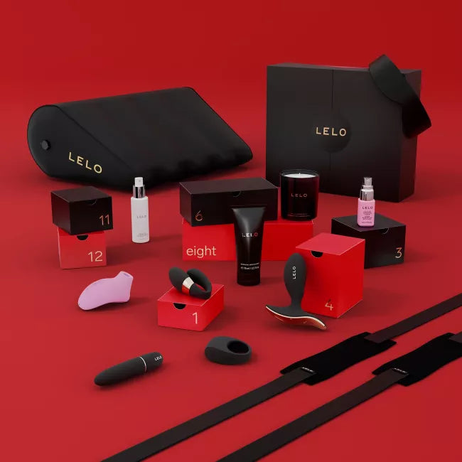 LELO - ប្រតិទិនសម្រាប់គូស្វែម កញ្ចប់អំណោយប្រណិត 12 បំណែក