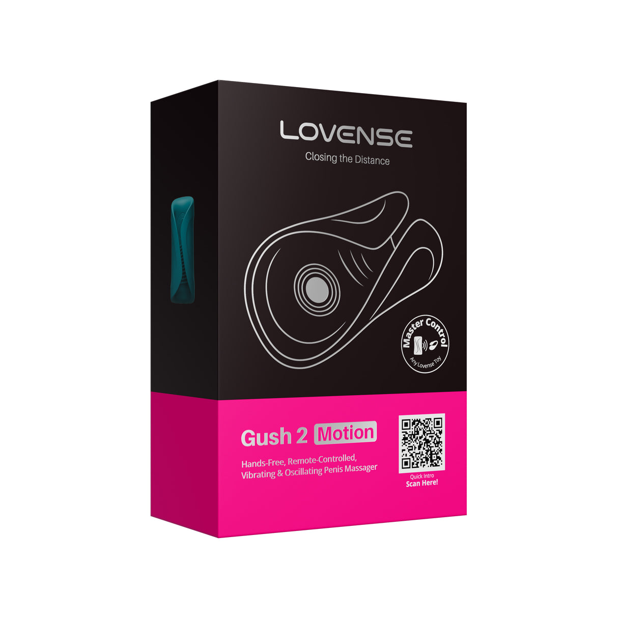 Lovense - Gush 2 ម៉ាស្សាសម្រាប់ក្បាលអង្គឧបសគ្គ ត្រួតត្រាតាមកម្មវិធីដោយចលនា (ពណ៌បៃតង)