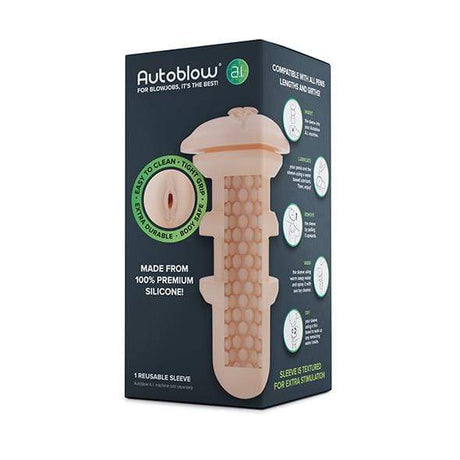 🎁 Autoblow - A.I Series Standard Silicone Sleeve Vagina Mouth Anus Orifice (100% off) CherryAffairs