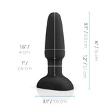 B-Vibe - Rimming 2 Remote Control Vibrating Anal Plug (Black) - CherryAffairs.sg