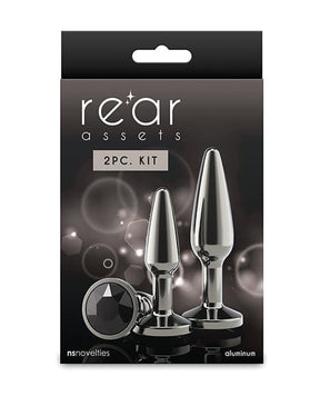 NS Novelties - Rear Assets Gunmetal Aluminium Anal Trainer Kit NS1179 CherryAffairs