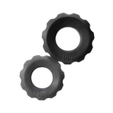 Hunky Junk - Cog Textured Cock Ring Set in Two Sizes – product view 2