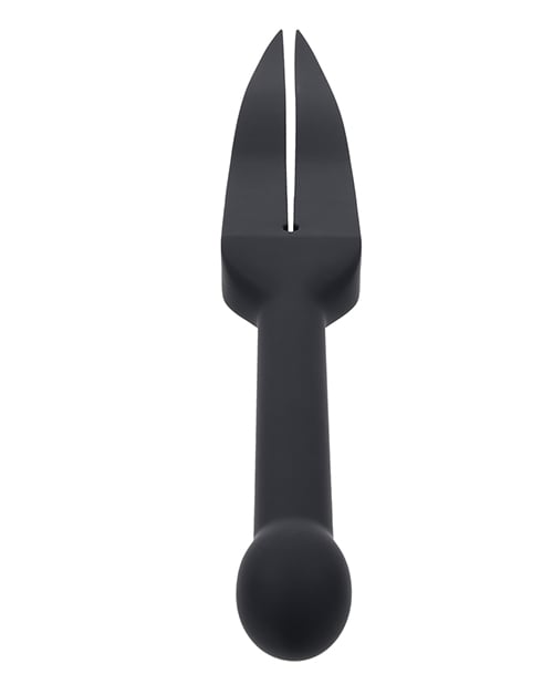 Sportsheets - Edge Silicone Tawse Double Tail Impact Paddle (Black) – product view 6