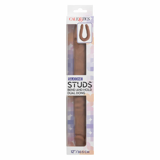 CalExotics - Silicone Studs Bend and Hold Dual Dong Dildo 12"