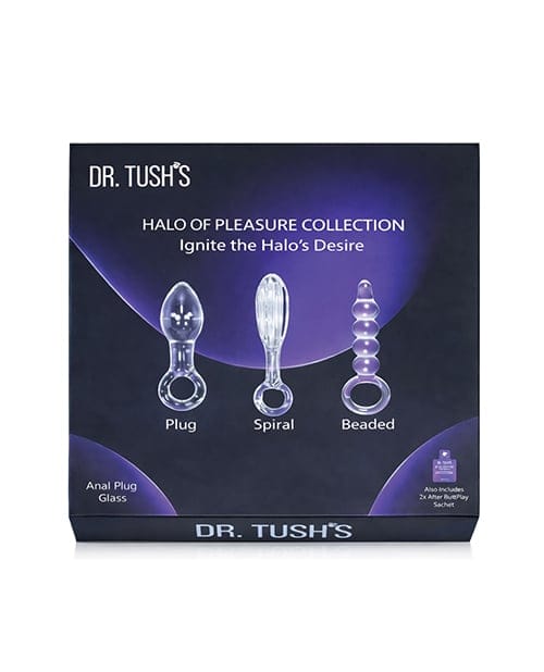 Dr. Tush's - Halo of Pleasure Glass Anal Plug Set DT1005 CherryAffairs