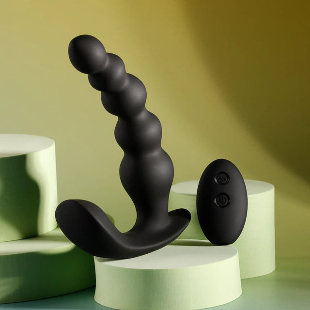 Evolved - Bead Me Up Remote-Controlled Vibrating Anal Beads (Black) EV1213 CherryAffairs