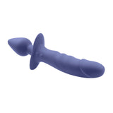 Evolved - Gender X Dual Defender Vibrating Anal Plug and Dildo (Blue) EV1130 CherryAffairs