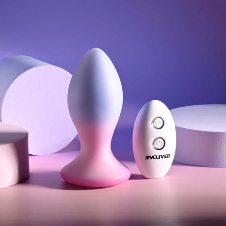 Evolved - Paradise Remote Control Vibrating Anal Plug (Purple) EV1192 CherryAffairs