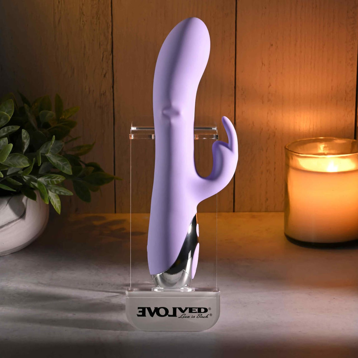 Evolved - Spinderella Rotating Rabbit Vibrator (Purple) EV1216 CherryAffairs