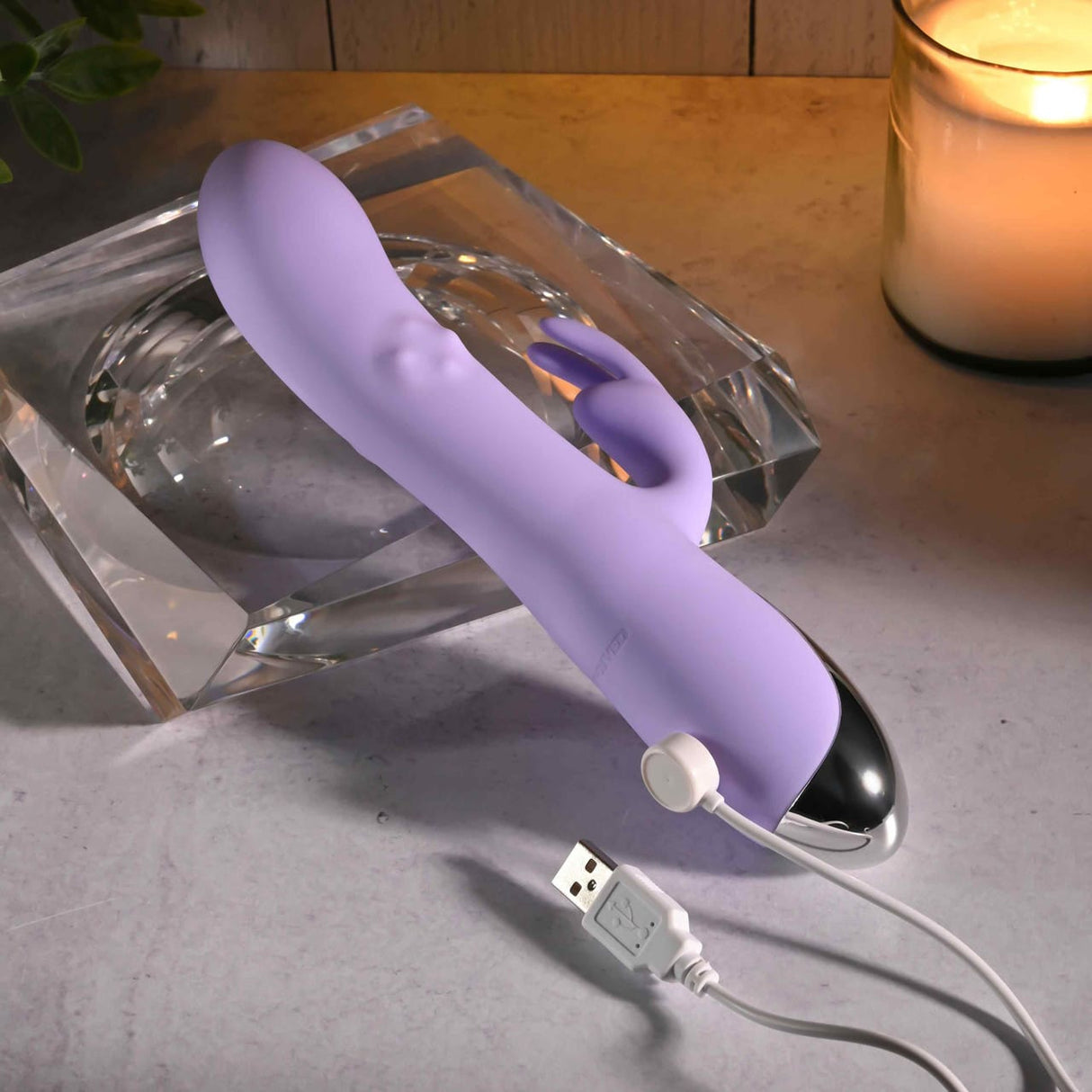 Evolved - Spinderella Rotating Rabbit Vibrator (Purple) EV1216 CherryAffairs