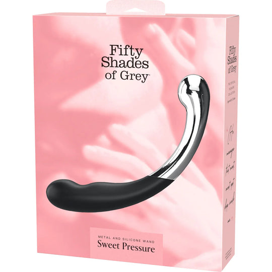 Fifty Shades of Grey - ដំបងម៉ាស្សា ដែក និង ស៊ីលីកូន ស្វីត ភ្រេស្យើរ (ពណ៌ខ្មៅ)