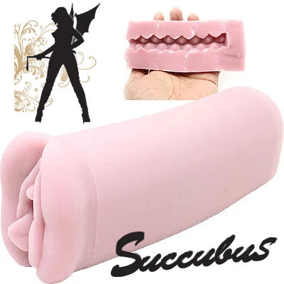 Tomax - Succubus 2.0 Bumpy Road ឧបករណ៍មនោសញ្ចេតនាអន្ដរាគមន៍សម្រាប់បុរស Onahole (ពណ៌សចាស់)