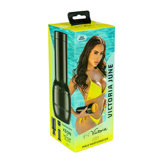 Kiiroo - កម្រង FeelStars ម៉ូឌែល Victoria June ឧបករណ៍ម៉ាស់ធឺបេត័រ ស្ត្រូគ័រ (ពណ៌បេហ្ស)