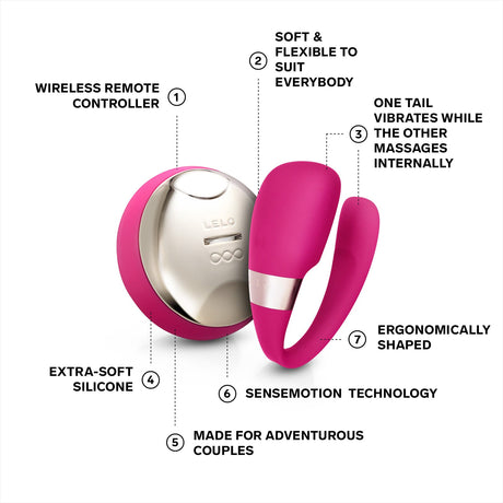 LELO - Tiani 3 Remote Control Couple's Massager CherryAffairs
