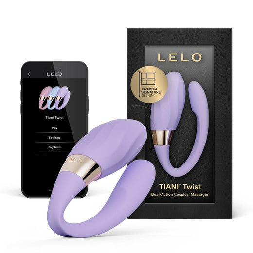LELO - Tiani Twist ឧបករណ៍ម៉ាស្សាគូស្នេហ៍សកម្មភាពទ្វេដង ការគ្រប់គ្រងតាមអាប់ផ្លីខេស្ស៍