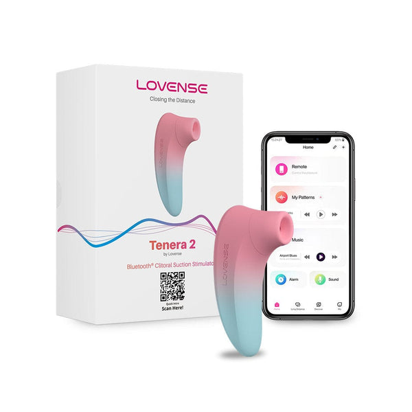 Lovense - ឧបករណ៍បំប៉នចេតនារបស់ខ្លួន Tenera 2 ដោយបញ្ជាតាមអាប់ផ្ចាប់ សម្រាប់កៅអស្បូនដោយខ្យល់ (ពណ៌ផ្កាឈូក/ពណ៌ខៀវ)