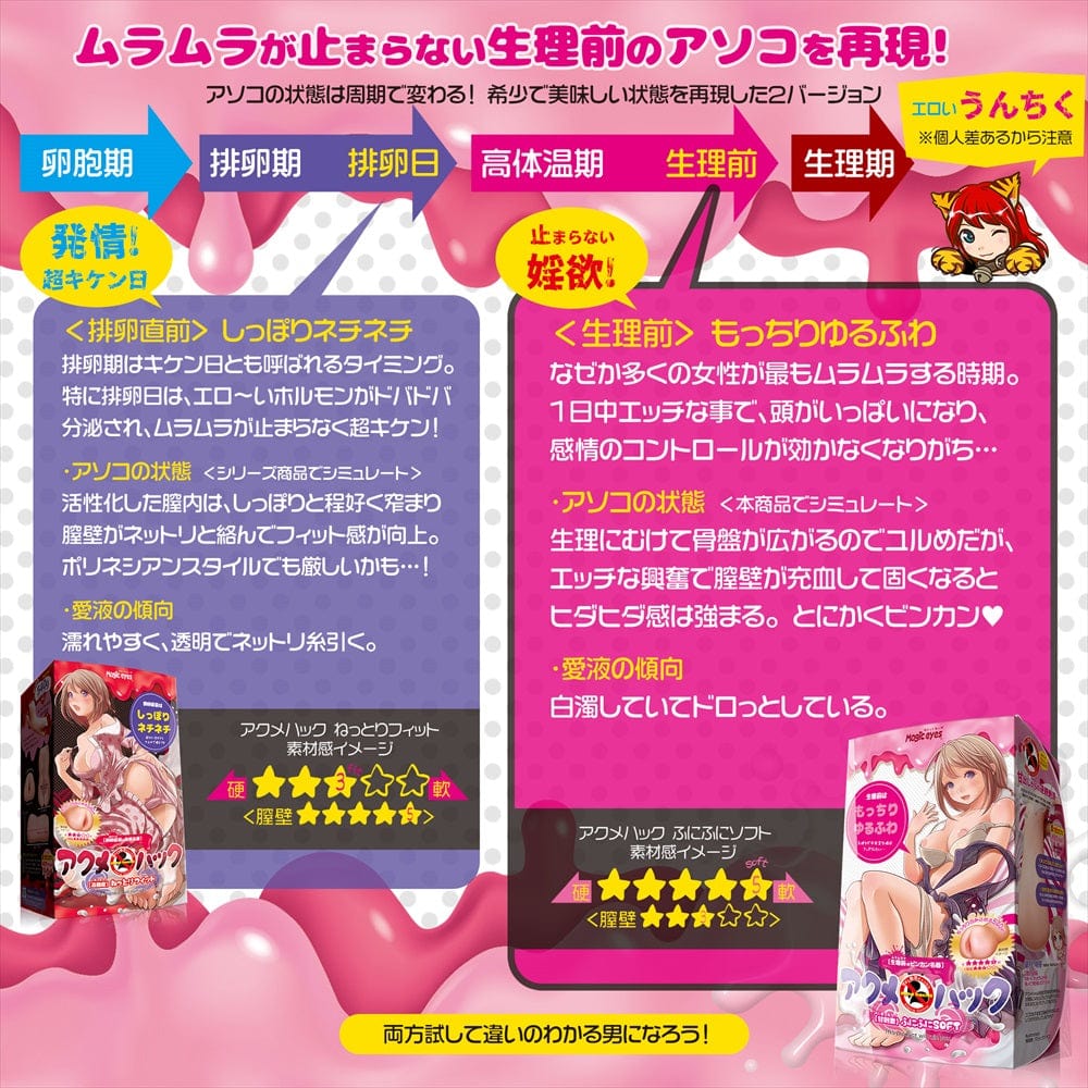 Magic Eyes - Acme Hack Soft and Fluffy Onahole (Beige) MG1137 CherryAffairs