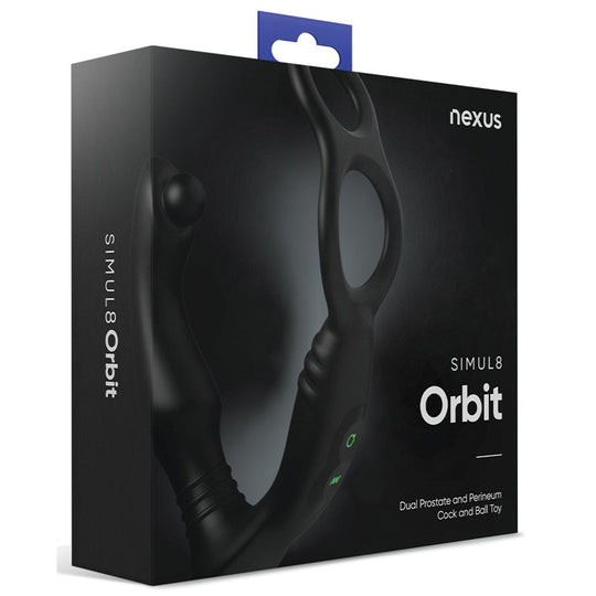 Nexus - ស៊ីម្យូលេត អរប៊ីត អេឌីសិន ឌួវ៉ាល់ ឧបករណ៍លេងផ្លូវភេទបំពង់ប្រូស្តាត និងតំបន់ហ្វឺរីនៀម សម្រាប់អង្គាហាស និងពងអណ្ដើក (ពណ៌ខ្មៅ)