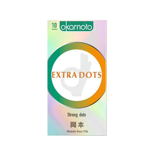Okamoto - ស្រោមអនាម័យ OK Extra Dots 10's