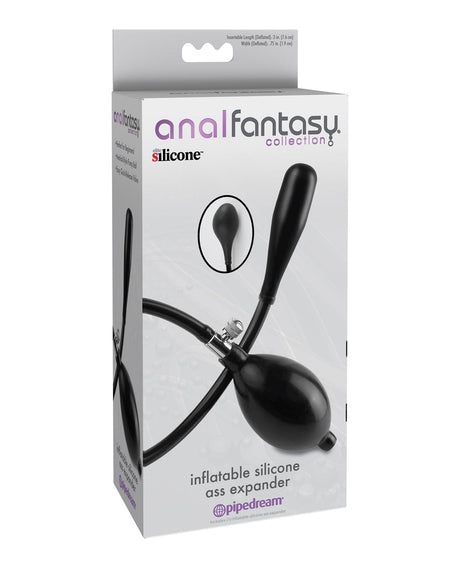 Pipedream - Anal Fantasy Inflatable Silicone Anal Plug with Hand Pump (Black) PD2070 CherryAffairs