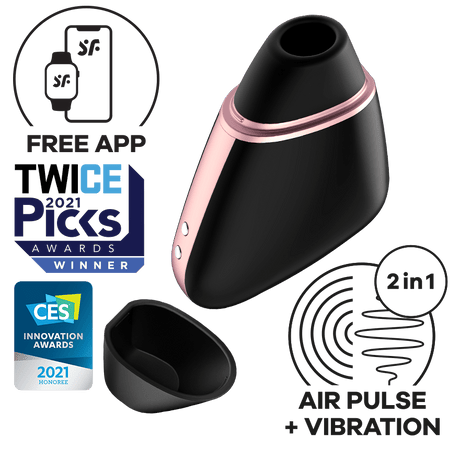 Satisfyer - Love Triangle App-Controlled Clitoral Air Stimulator Vibrator CherryAffairs