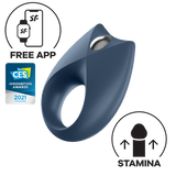 Satisfyer - Royal One Ring App-Controlled Bluetooth Cock Ring (Dark Blue) STF1130 CherryAffairs