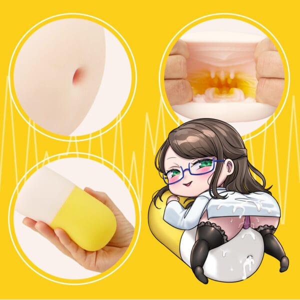 Seiraku Toys - Midnight Prescription Forbidden Pill Onahole Stroker (Black) SRT1022 CherryAffairs