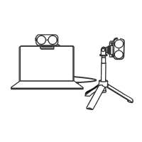 Lovense - Webcam 2 វេបខេម 4K AI សម្រាប់ការផ្សាយផ្ទាល់ (ពណ៌ខ្មៅ)