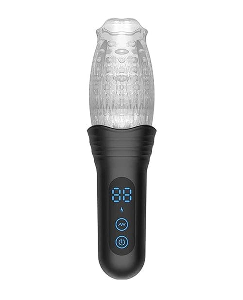 The Male Rose - Pro Thrusting, Rotating & Vibrating 3D Masturbator (Black) TMR1003 CherryAffairs