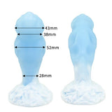 Tomax - Ice Dragon Ice Blue Soft Fantasy Silicone Suction Cup Dildo (Blue) TM1099 CherryAffairs