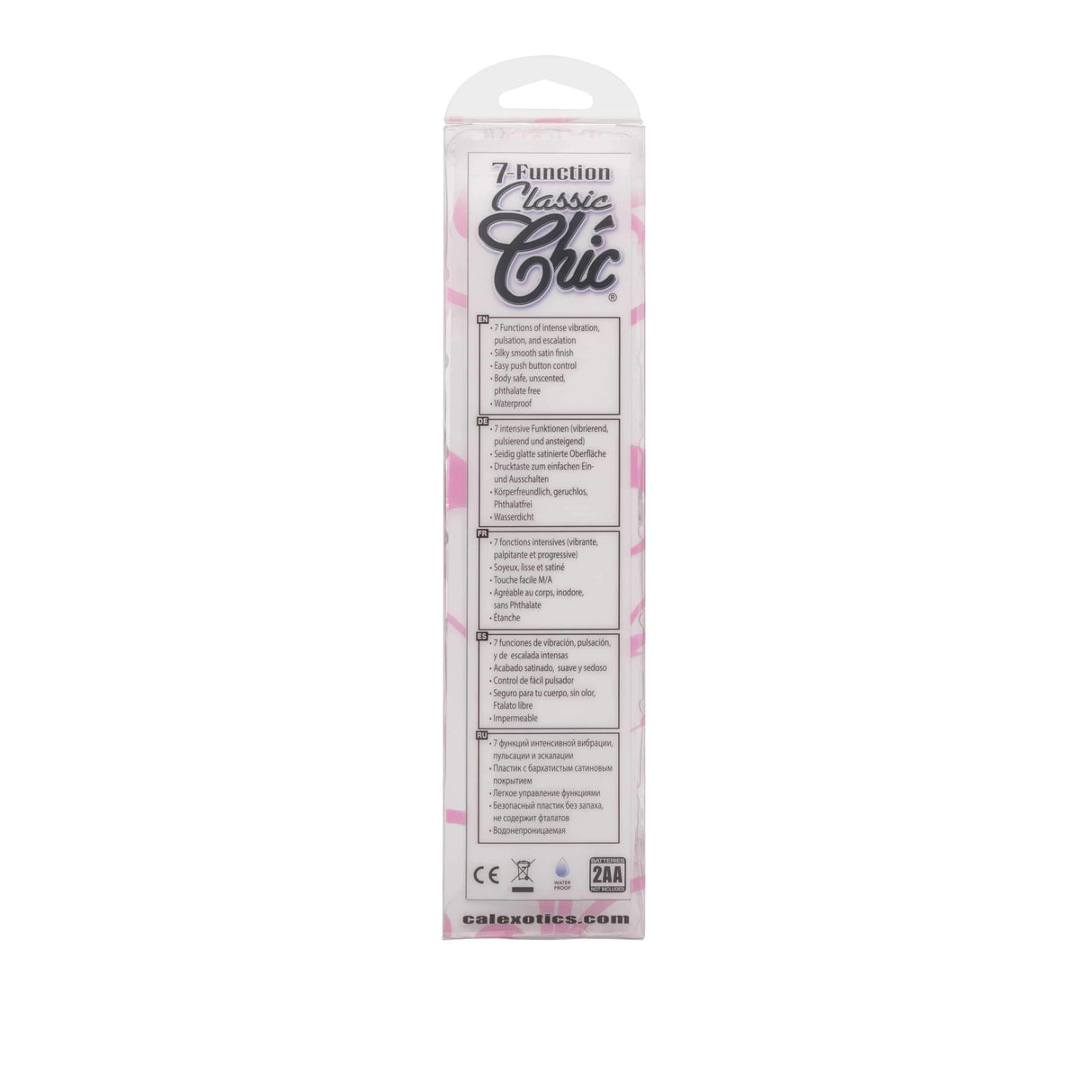 California Exotics - 7 Function Classic Chic Standard G Spot Vibrator (Purple) CE1773 CherryAffairs