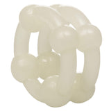 California Exotics - Island Rings Double Stacker Cock Ring (White) CE1808 CherryAffairs