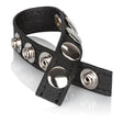 California Exotics - Leather Multi-Snap Cock Ring (Black) CE1646 CherryAffairs
