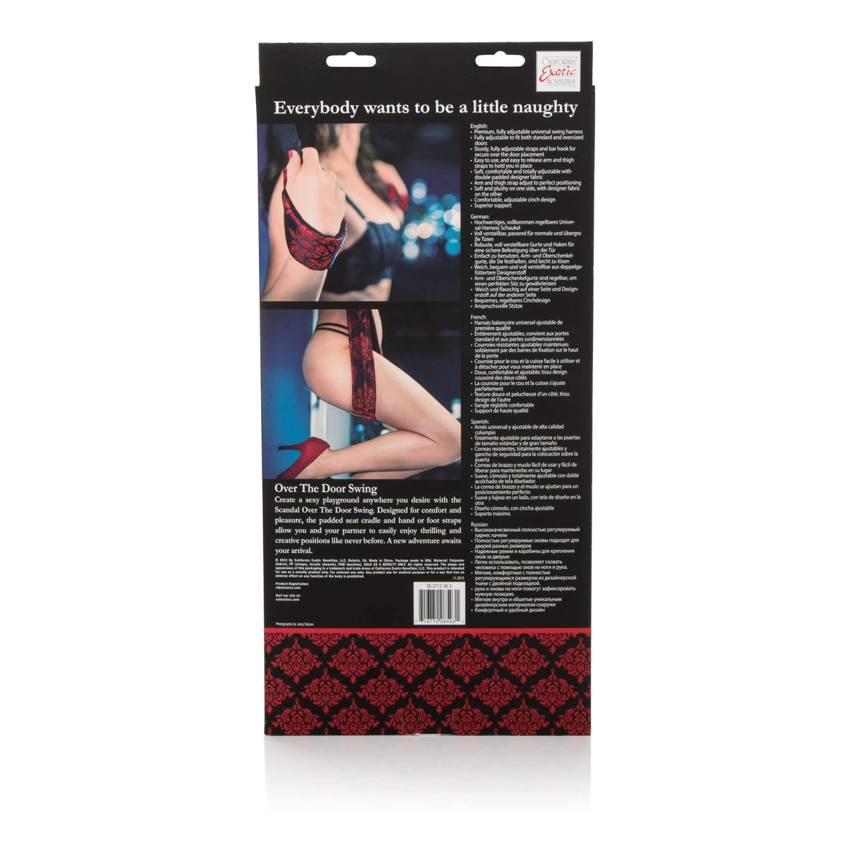 California Exotics - Scandal Over The Door Swing (Red)    Swing