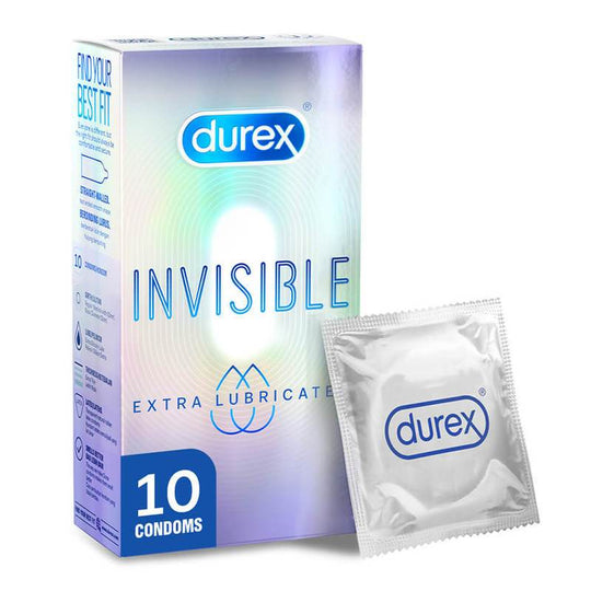 Durex - ស្រោមអនាម័យ Invisible បន្ថែមជែលរំអិល
