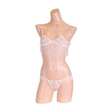EROX - Aroma Feminine Lace Lingerie Set (White) ERX1052 CherryAffairs