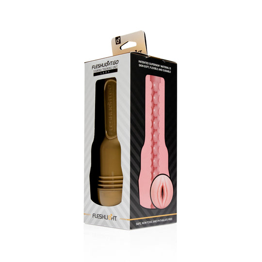 Fleshlight - ម៉ាស្តឺបេត័រ​បណ្ដុះបណ្ដាល​សមត្ថភាព Fleshlight GO (ពណ៌ខ្ចី)