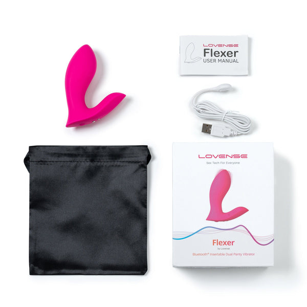 Lovense - Flexer ម៉ាស៊ីនបង្កក្តីរីករាយសម្រាប់ពាក់ក្នុងខោទ្រនាប់ ការគ្រប់គ្រងតាមអាប់ (ពណ៌ភីង)