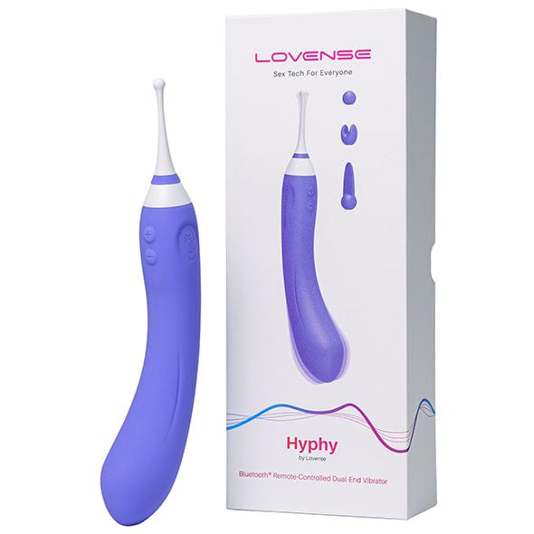 Lovense - Hyphy ឧបករណ៍រំញោចផ្លូវភេទពីរចុង គ្រប់គ្រងតាមកម្មវិធី (ពណ៌ស្វាយ)