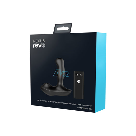Nexus - ម៉ាស្សាក្រពេញ​ប្រូស្តាត​បញ្ចូលតាមរន្ធគូថ ប្រភេទបង់បន្ថែម ថ្មអគ្គិសនី បង្វិលបាន មានប៊ូតុងបញ្ជាពីចម្ងាយ ជាមួយមុខងារ​ជួងខ្យល់ (ពណ៌ខ្មៅ)