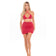 Pink Lipstick - Black Cherry 2Pc Skirt Costume Set O/S (Red)    Dresses